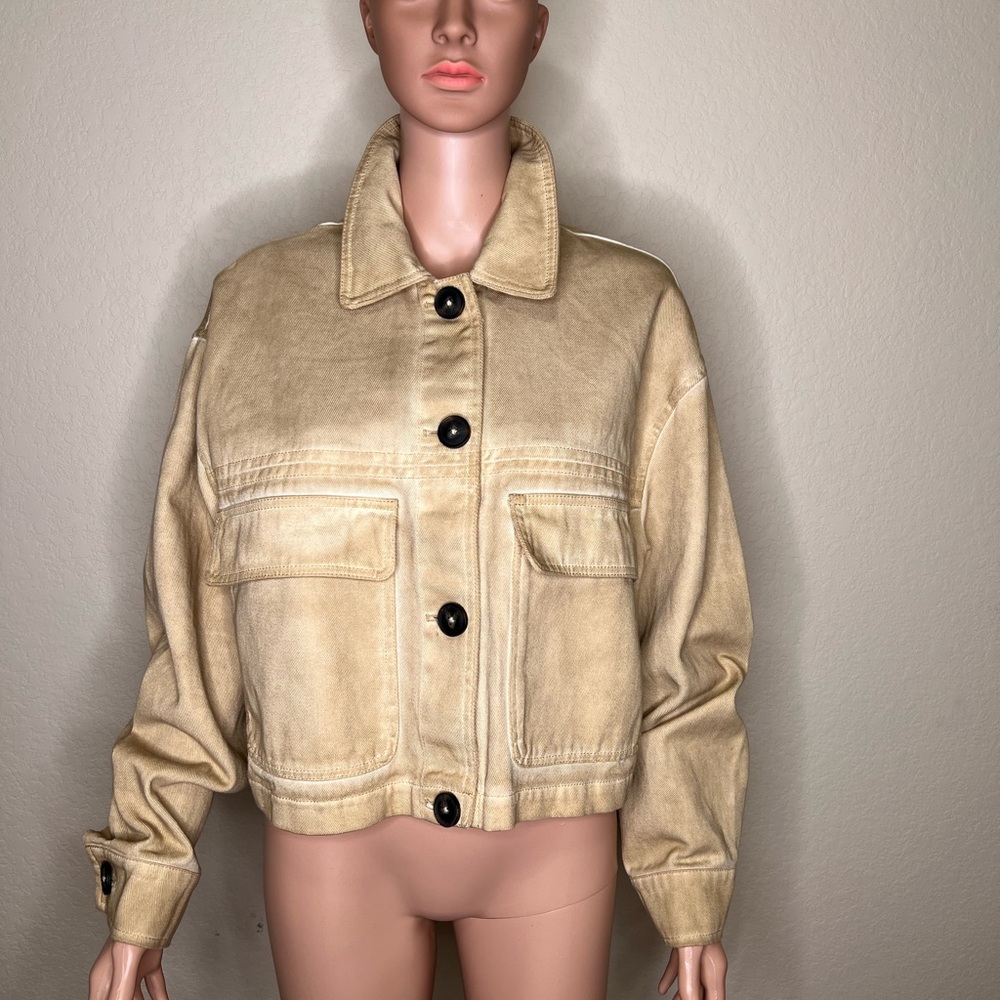 Pull&Bear Beige Jean Jacket - image 2
